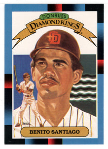 Benito Santiago - San Diego Padres - Diamond Kings (MLB Baseball Card) 1988 Donruss # 3 Mint