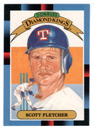 Scott Fletcher - Texas Rangers - Diamond Kings (MLB Baseball Card) 1992 Donruss # 11 Mint