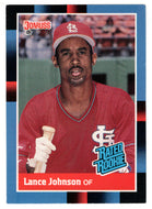 Lance Johnson RC - St. Louis Cardinals - Rated Rookie (MLB Baseball Card) 1992 Donruss # 31 Mint