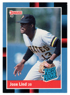 Jose Lind RC - Pittsburgh Pirates - Rated Rookie (MLB Baseball Card) 1992 Donruss # 38 Mint