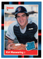 Kirt Manwaring RC - San Francisco Giants - Rated Rookie (MLB Baseball Card) 1992 Donruss # 39 Mint