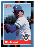 Mike Birkbeck - Milwaukee Brewers (MLB Baseball Card) 1992 Donruss # 49 Mint