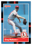 Greg Mathews - St. Louis Cardinals (MLB Baseball Card) 1988 Donruss # 84 Mint