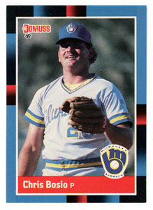 Chris Bosio - Milwaukee Brewers (MLB Baseball Card) 1988 Donruss # 117 Mint