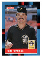 Felix Fermin - Pittsburgh Pirates (MLB Baseball Card) 1988 Donruss # 144 Mint