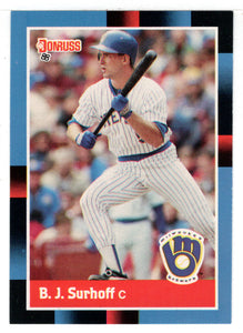 B.J. Surhoff - Milwaukee Brewers (MLB Baseball Card) 1988 Donruss # 172 Mint