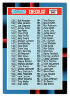 Checklist # 3 - # 138 - # 247 (MLB Baseball Card) 1988 Donruss # 200 Mint