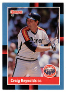 Craig Reynolds - Houston Astros (MLB Baseball Card) 1988 Donruss # 209 Mint
