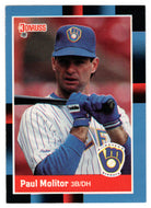 Paul Molitor - Milwaukee Brewers (MLB Baseball Card) 1988 Donruss # 249 Mint