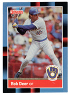 Rob Deer - Milwaukee Brewers (MLB Baseball Card) 1988 Donruss # 274 Mint