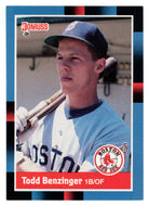 Todd Benzinger RC - Boston Red Sox (MLB Baseball Card) 1988 Donruss # 297 Mint
