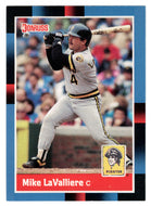 Mike LaValliere  - Pittsburgh Pirates (MLB Baseball Card) 1988 Donruss # 312 Mint