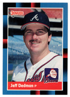 Jeff Dedmon - Atlanta Braves (MLB Baseball Card) 1988 Donruss # 325 Mint