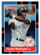 Claudell Washington - New York Yankees (MLB Baseball Card) 1988 Donruss # 340 Mint