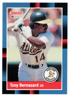 Tony Bernazard - Oakland Athletics (MLB Baseball Card) 1988 Donruss # 344 Mint