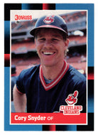 Cory Snyder - Cleveland Indians (MLB Baseball Card) 1988 Donruss # 350 Mint
