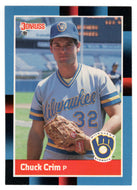 Chuck Crim - Milwaukee Brewers (MLB Baseball Card) 1988 Donruss # 355 Mint