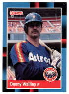 Denny Walling - Houston Astros (MLB Baseball Card) 1988 Donruss # 384 Mint