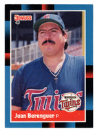 Juan Berenguer - Minnesota Twins (MLB Baseball Card) 1988 Donruss # 395 Mint