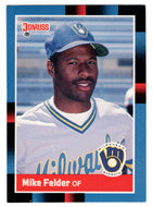 Mike Felder - Milwaukee Brewers (MLB Baseball Card) 1988 Donruss # 397 Mint