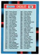 Checklist # 5 - # 348 - # 467 (MLB Baseball Card) 1988 Donruss # 400 Mint