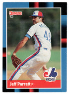 Jeff Parrett - Montreal Expos (MLB Baseball Card) 1988 Donruss # 406 Mint