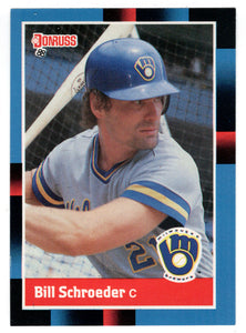 Bill Schroeder - Milwaukee Brewers (MLB Baseball Card) 1988 Donruss # 419 Mint