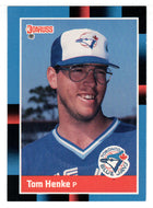 Tom Henke - Toronto Blue Jays (MLB Baseball Card) 1988 Donruss # 490 Mint