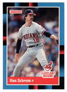 Ken Schrom - Cleveland Indians (MLB Baseball Card) 1988 Donruss # 501 Mint