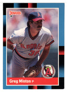 Greg Minton - California Angels (MLB Baseball Card) 1988 Donruss # 505 Mint