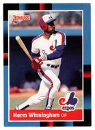 Herm Winningham - Montreal Expos (MLB Baseball Card) 1988 Donruss # 581 Mint