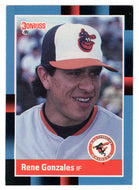 Rene Gonzales RC - Baltimore Orioles (MLB Baseball Card) 1988 Donruss # 582 Mint