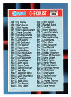 Checklist # 7 - # 578 - # 660 - BC Cards (MLB Baseball Card) 1988 Donruss # 600 Mint