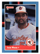 Jose Mesa RC - Baltimore Orioles (MLB Baseball Card) 1988 Donruss # 601 Mint