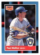 Paul Molitor - Milwaukee Brewers - Bonus MVP's (MLB Baseball Card) 1988 Donruss # BC 3 Mint