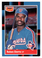 Ruben Sierra - Texas Rangers - Bonus MVP's (MLB Baseball Card) 1988 Donruss # BC 26 Mint
