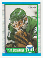 Peter Sidorkiewicz RC - Hartford Whalers (NHL Hockey Card) 1989-90 O-Pee-Chee # 11 Mint