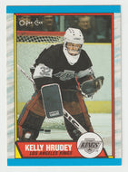Kelly Hrudey - Los Angeles Kings (NHL Hockey Card) 1989-90 O-Pee-Chee # 166 Mint