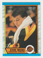 Steve Weeks - Vancouver Canucks (NHL Hockey Card) 1989-90 O-Pee-Chee # 285 Mint