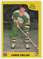 Chris Taylor - London Knights (OHL Hockey Card) 1989-90 7th Inning Sketch # 26 Mint
