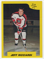 Jeff Ricciardi - Ottawa 67's (OHL Hockey Card) 1989-90 7th Inning Sketch # 61 Mint