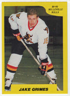 Jake Grimes - Belleville Bulls (OHL Hockey Card) 1989-90 7th Inning Sketch # 76 Mint