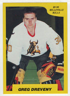 Greg Dreveny - Belleville Bulls (OHL Hockey Card) 1989-90 7th Inning Sketch # 92 Mint