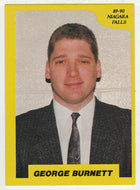 George Burnett - Head Coach - Niagara Falls Thunder (OHL Hockey Card) 1989-90 7th Inning Sketch # 124 Mint