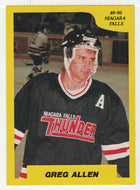 Greg Allen - Niagara Falls Thunder (OHL Hockey Card) 1989-90 7th Inning Sketch # 145 Mint