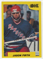 Jason Firth - Kitchener Rangers - Memorial Cup Award (OHL Hockey Card) 1989-90 7th Inning Sketch # 184 Mint