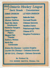 Load image into Gallery viewer, Checklist # 3 (# 177 – # 200) (OHL Hockey Card) 1989-90 7th Inning Sketch # 200 Mint
