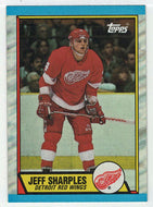 Jeff Sharples - Detroit Red Wings (NHL Hockey Card) 1989-90 Topps # 42 Mint
