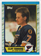 Cliff Ronning RC - St. Louis Blues (NHL Hockey Card) 1989-90 Topps # 45 Mint
