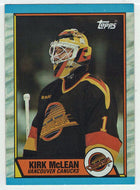 Kirk McLean RC - Vancouver Canucks (NHL Hockey Card) 1989-90 Topps # 61 Mint